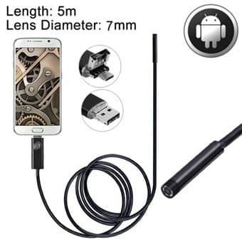 Inspektionskamera för mobil & PC - 6 LED - 5 meter