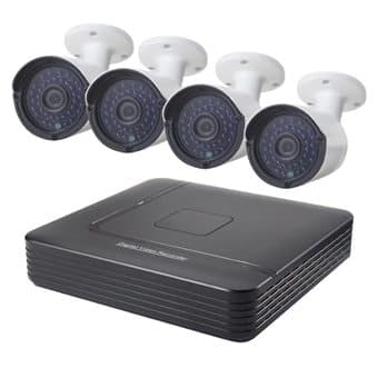 4st Övervakningskameror + NVR box