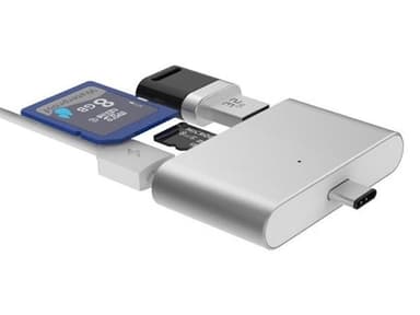 USB Typ-C  smart läsare / adapter för microSD, SD, USB, USB Micro