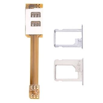 Dubbel Simkortsadapter till iphone 5 / 5S / SE / 6 / 6S / 6 Plus