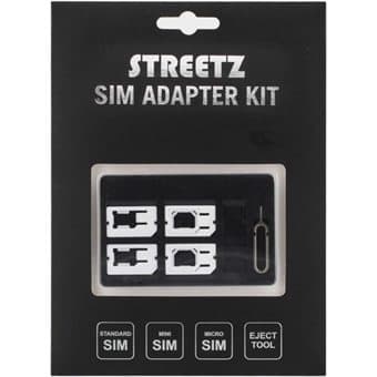STREETZ SIM-kortsadapter kit för standard/micro/nano-sim