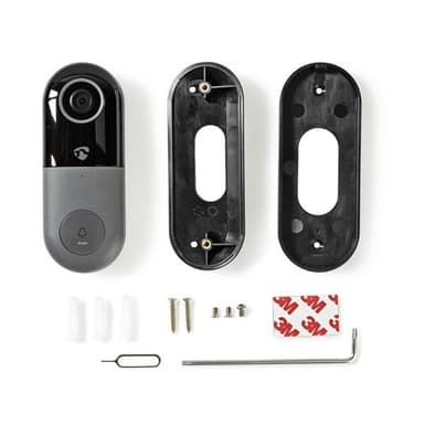 Smart dörrklocka med kamera och Wi-Fi /appstyrd/ microSD-fack/ HD 720p