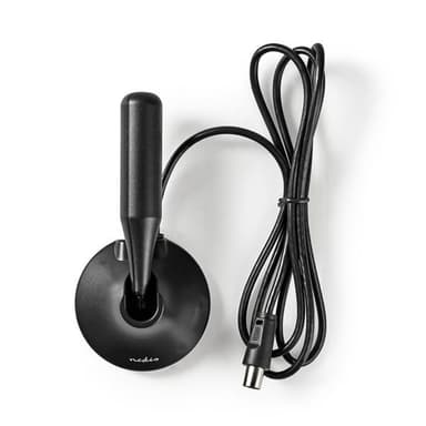 Nedis HDTV-antenn för inomhusbruk 0-5km Svart