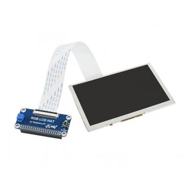 Waveshare 5"" skärm 800x480 till Raspberry Pi - DPI kontakt