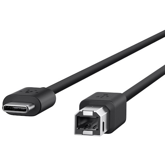 Belkin USB kabel USB-C till USB-B 2 m (svart)