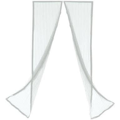 Magic Mesh Magnet insektsnät för dörr SVART- Extra stark magnet