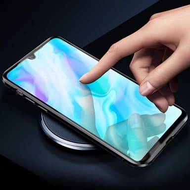 Magnetiskt skal för Huawei P30 med skärmskydd - silver