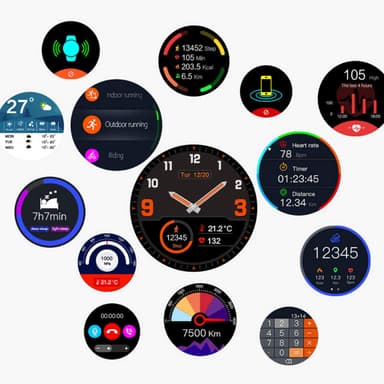 Sportklocka / smartlocka med GPS, kompass, samtal