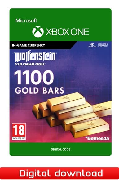 Wolfenstein Youngblood 1100 Gold Bars - XBOX One