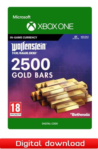 Wolfenstein Youngblood 2500 Gold Bars - XBOX One