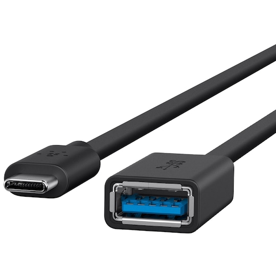 Belkin USB adapter USB-C till USB-A (svart)