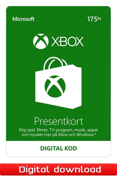 Xbox Live presentkort 175 SEK