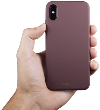 Nudient iPhone Xs fodral (sangria red)