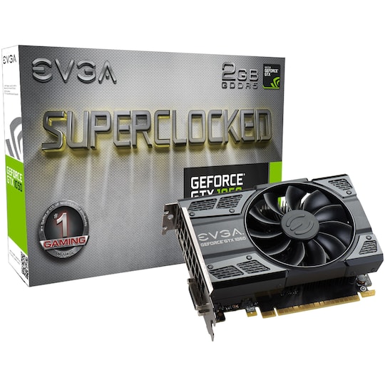 EVGA GeForce GTX 1050 SC Gaming grafikkort 2G