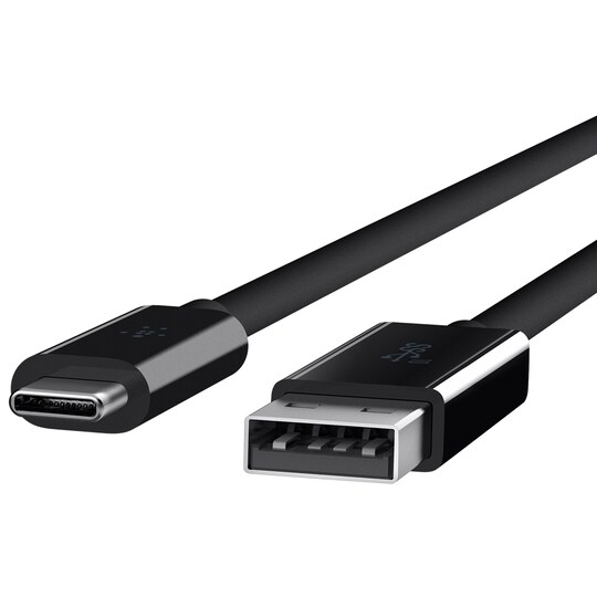 Belkin USB kabel USB-A till USB-C 1 m (svart)