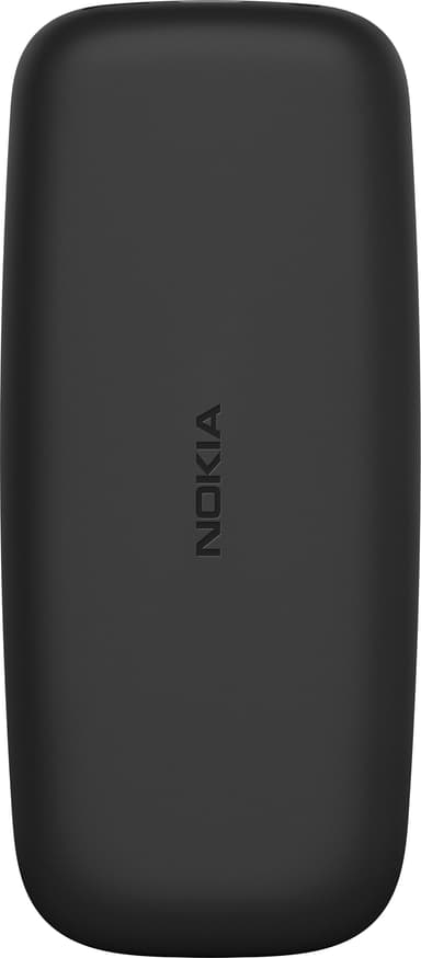 Nokia 105 mobiltelefon (svart) - Enbart 2G