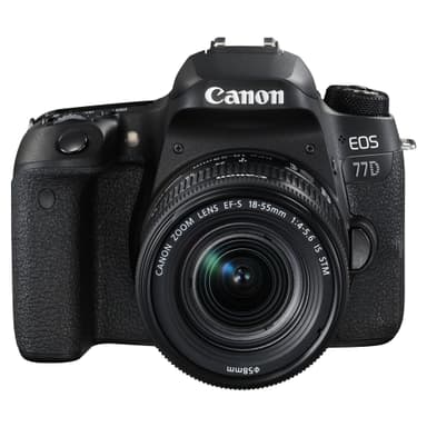 Canon EOS 77D systemkamera + 18-55mm IS STM objektiv