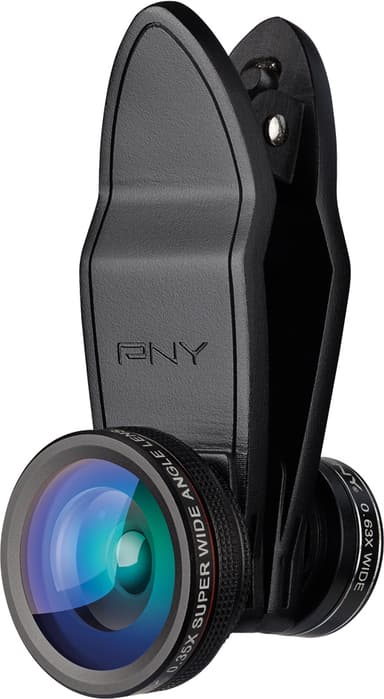 PNY 4-i-1 objektiv kit för smartphones (svart)