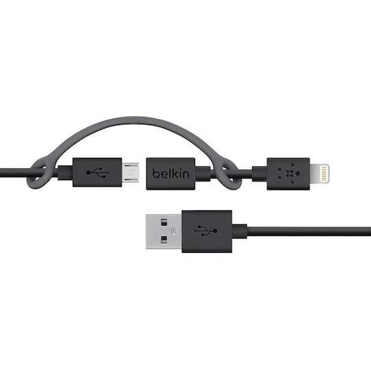 Belkin Micro USB/Lightning adapterkabel (svart)