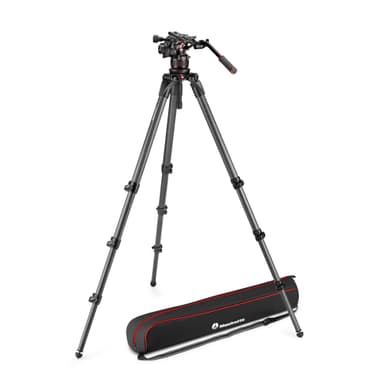 MANFROTTO Stativkit Video Nitrotech 612 + 536 Kolfiber