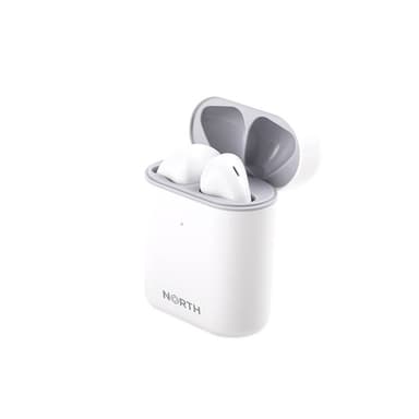 NORTH True Wireless Hörlur TOUCH ONE Vit TWS