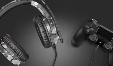 Trust GXT 488 Forze-G headset för gaming för PS4 (grå kamouflage)