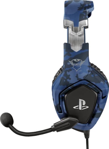 Trust GXT 488 Forze-G headset för gaming för PS4 (blå kamouflage)