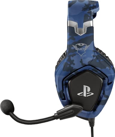 Trust GXT 488 Forze-G headset för gaming för PS4 (blå kamouflage)