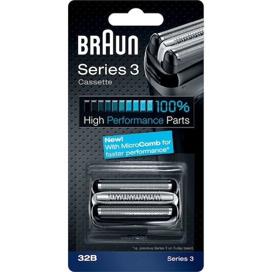 Braun Series 3 Cassette 32B (svart)
