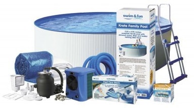 Kreta pool xl ø3,60 x1,20m swim & fun Elgiganten