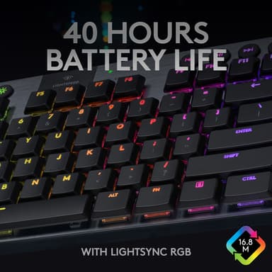 Logitech G915 Lightspeed tangentbord för gaming (GL Tactile-tangenter)