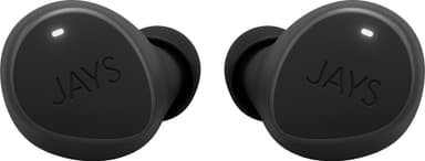 Jays m-Seven true wireless in ear-hörlurar (svarta)