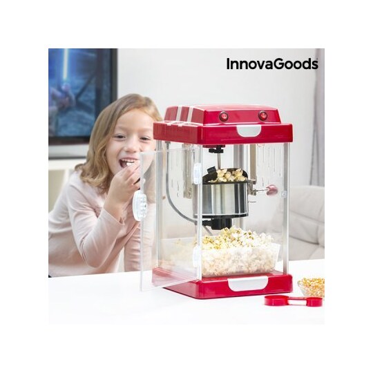 Innovagoods tasty pop times röd läcker popcornmaskin 310w