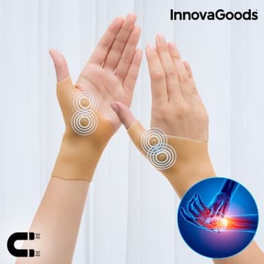 Innovagoods compression wristbands with magnetic points (pack of 2)