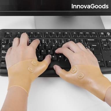 Innovagoods compression wristbands with magnetic points (pack of 2)