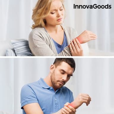 Innovagoods compression wristbands with magnetic points (pack of 2)