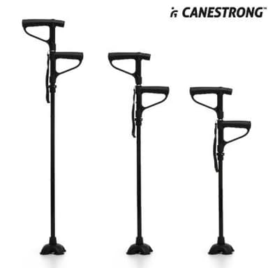 Hopfällbar käpp med led och dubbelt handtag canestrong