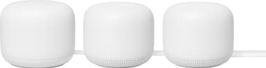 Google Nest WiFi Router och 2 accesspunkter (3 pack)