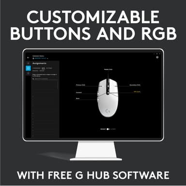 Logitech G203 Lightsync gaming mus (svart)