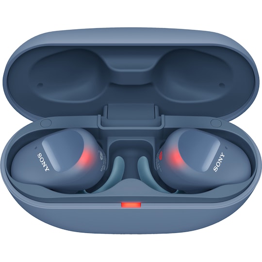 Sony WF-SP800N True Wireless in ear-hörlurar (blå)