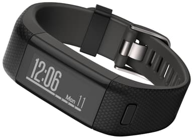 Garmin Vivosmart HR + GPS Aktivitetsarmband (reg/svart)