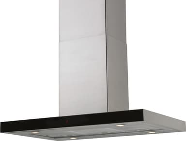 EICO Frihängande Köksfläkt 4442 (rostfri/svart 90cm)