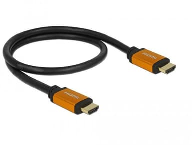 DeLock 85726 HDMI High Speed kabel 0,5m 8K 60Hz 7680x 4320 Dynamic HDR 48Gbps eARC Game Mode VVR Ren koppar 99,99%