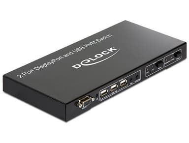 DeLock KVM switch 2 till 1 Displayport till HDMI och 3xUSB Elgiganten
