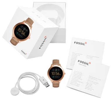 Fossil Q Venture smartwatch (hudfärgad/läder)