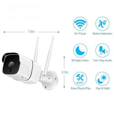 Outdoor smart wi-fi/ip camera