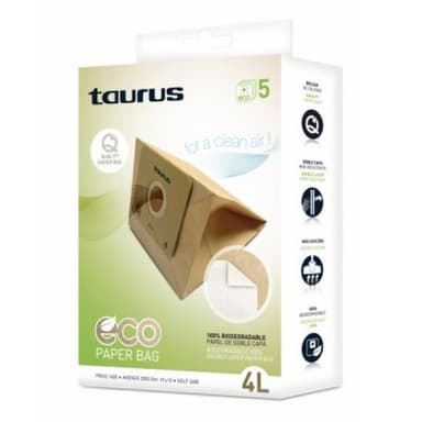 Dammsugarpåse taurus 999.193 2l brun
