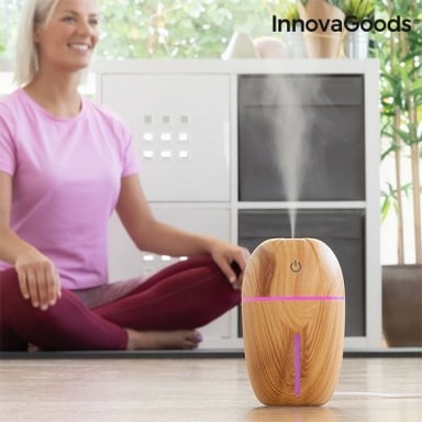 Mini humidifier scent diffuser honey pine innovagoods Elgiganten