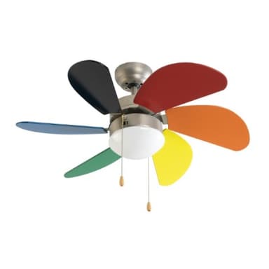 Takfläkt med belysning grupo fm vt-90 junior 50w multicolour (ø 80 cm)