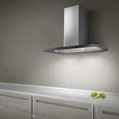 EICO Vägghängd Köksfläkt 4228 (rostfri/svart 80cm)
